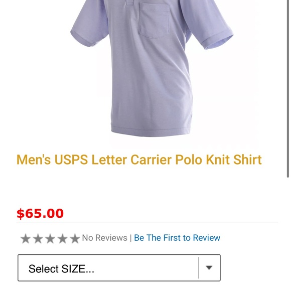 Men's USPS Letter Carrier Polo Knit Shirt. NWT size XLR. $40 each. Retail $65 ea - Picture 4 of 5